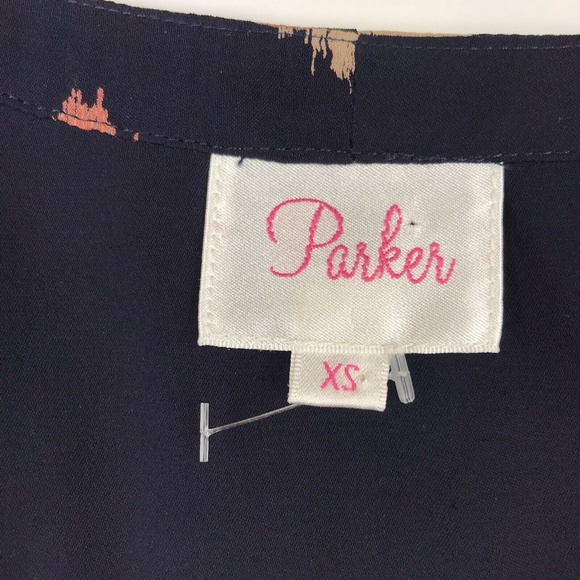 Parker Bell Sleeve Silk Mini Dress Sz XS - Picture 6 of 7